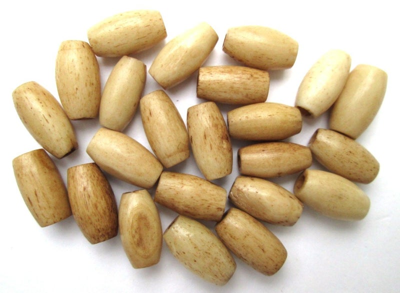 Genuine Hairpipe Bone; Teastained/Antiqued; Size Half Inch, 50 pcs Hair Pipe Choker Beads